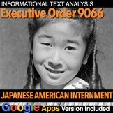 Japanese American Internment Info Text Analysis(WW2) + Dig