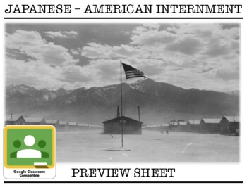 Preview of Japanese American Internment : Unit