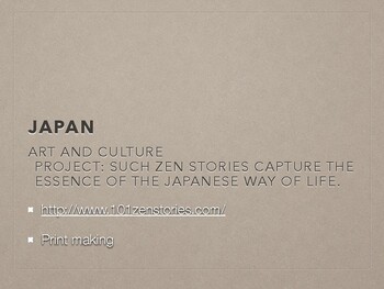 Preview of Japanese Art and Culture ppt