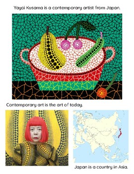 Preview of Japanese Artist Yayoi Kusama Info Page