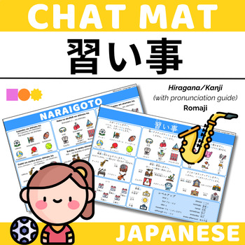Preview of Japanese Chat Mat - Extracurricular Activities - Support for Japanese Learners