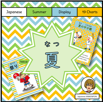 Preview of Japanese Classroom SUMMER display