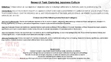 Japanese Culture Research Task
