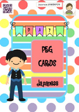 Japanese: Days of the Week Peg Cards