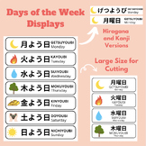 Japanese Days of the Week Poster Classroom Display Kanji a