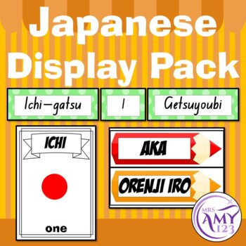 Preview of Japanese Display Pack - Numbers, Colours & Calendar
