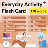 JAPANESE: Everyday Activity Flash Card