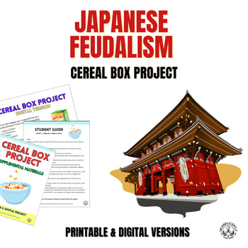 Preview of Japanese Feudalism Cereal Box Project: Printable & Digital Resource