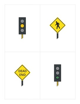 Preview of Japanese Flashcards- Traffic Signs