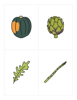Preview of Japanese Flashcards- Vegetables