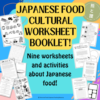 Preview of Japanese Food Cultural Worksheet Booklet