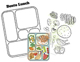 Japanese Food Lunch Box Bento Box Colour Cut and Paste Activity