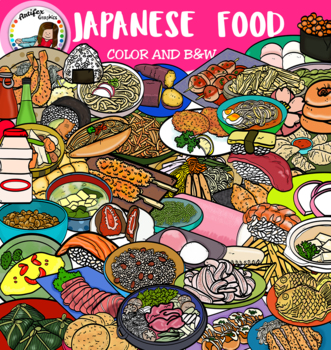 Preview of Japanese Food clip art- 104 graphics!