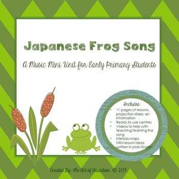Preview of Japanese Frog Song Music Mini Unit