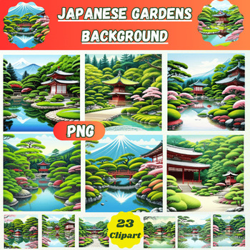 Preview of Japanese Gardens Background