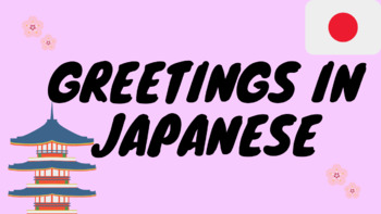 Preview of Japanese Greetings