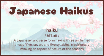 Preview of Japanese Haiku Poster