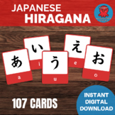Japanese Hiragana Flashcards, Japan Word Wall, Japanese Vo