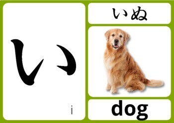 Preview of Japanese Hiragana Alphabet Real Photos - Flashcards, Word Walls, Matching Cards