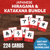 Japanese Hiragana and Katakana Flashcards, Japanese Activi