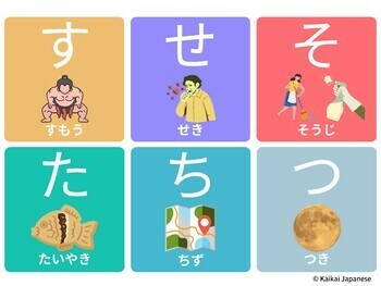 Japanese: Hiragana card (ひらがな) ー神経衰弱、かるた、フラッシュカードー by Kaikai Japanese