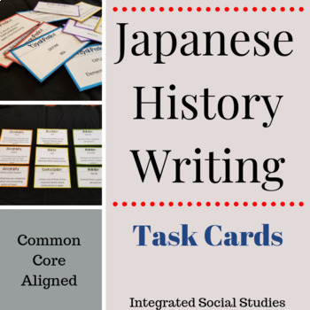 Preview of Japanese History Writing Task Cards