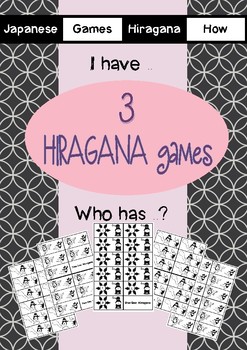 Preview of Japanese: 'I have, Who has?' style Hiragana card games