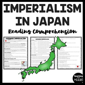 Preview of Japanese Imperialism Reading Comprehension Worksheet DBQ Japan Isolation