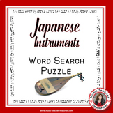 Musical Instruments: Japanese Instruments Word Search