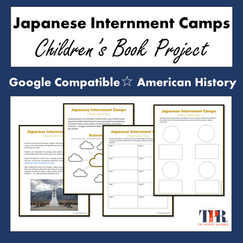 Preview of Japanese Internment Camps Children's Book WWII (Google Comp)