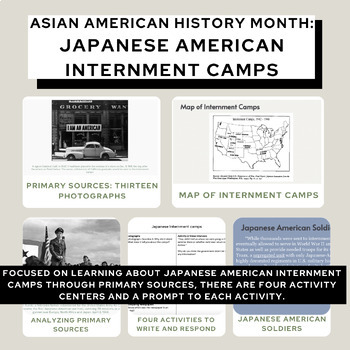 Preview of Japanese Internment Camp w/ Primary Sources | AAPI Heritage Month