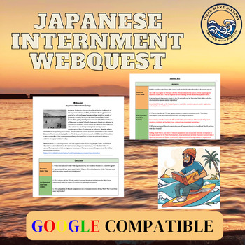 Preview of Japanese Internment Camps Webquest (with Answer Key!)