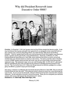 Preview of Japanese Internment Inquiry Activity