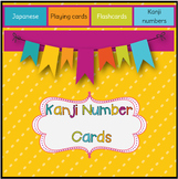 Japanese: Kanji number cards - flashcard and playing card sets