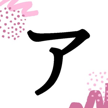 Preview of Japanese Katakana Alphabet Cards