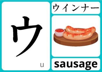 Preview of Japanese Katakana Flashcards, Word Wall, Matching Cards - Japanese Alphabet