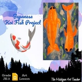 Japanese Koi Fish Art Lesson - Elementary Art Project