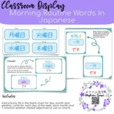 Japanese Language Morning Chart Display