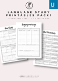 Japanese Language Study Printables pack 1