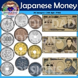 Japanese Money Clip Art (Yen, Currency, Asia, Coins, Cash, Bills)