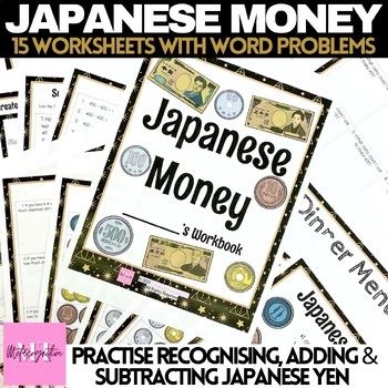 Preview of Grade 2 Japanese Yen Money Worksheets