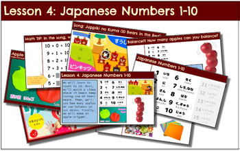 Preview of L04: Japanese Numbers 1-10 Language & Culture Lesson (Kinder, 1st, 2nd, 3rd)