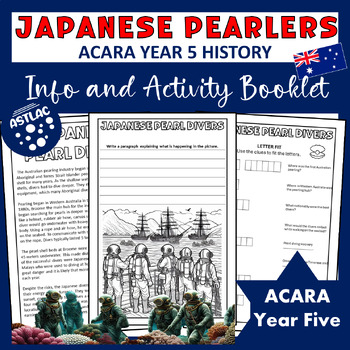 Preview of Japanese Pearlers -Information & Activity Book Australian History - ACARA Year 5