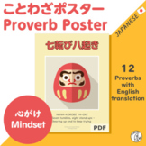 Japanese Proverb Poster: Mindset - for Classroom Decoration