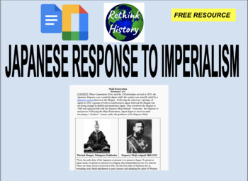 Preview of Japanese Response to Imperialism | Student Reading | FREE RESOURCE