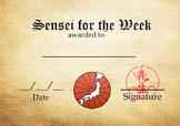 Japanese Sensei for the Week