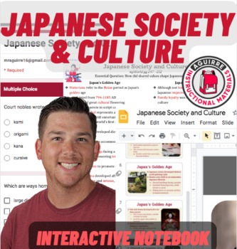 Preview of Japanese Society and Culture - Middle Ages - Presentation, Notes, Quiz+