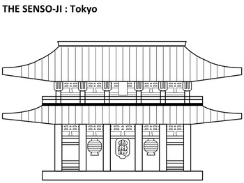 Preview of Japanese Temples - Free Coloring Pages