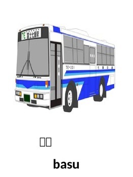 Preview of Japanese Transport Flashcards