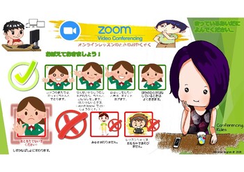 Preview of Japanese Version (Hiragana - for young readers of Japanese) ZOOM  - Online Rules